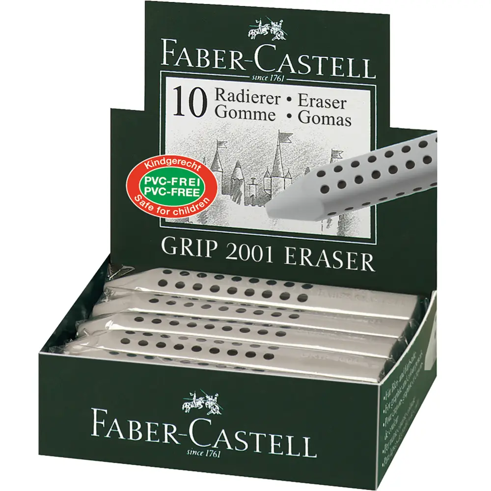 Radirka FABER-CASTELL, grip siva